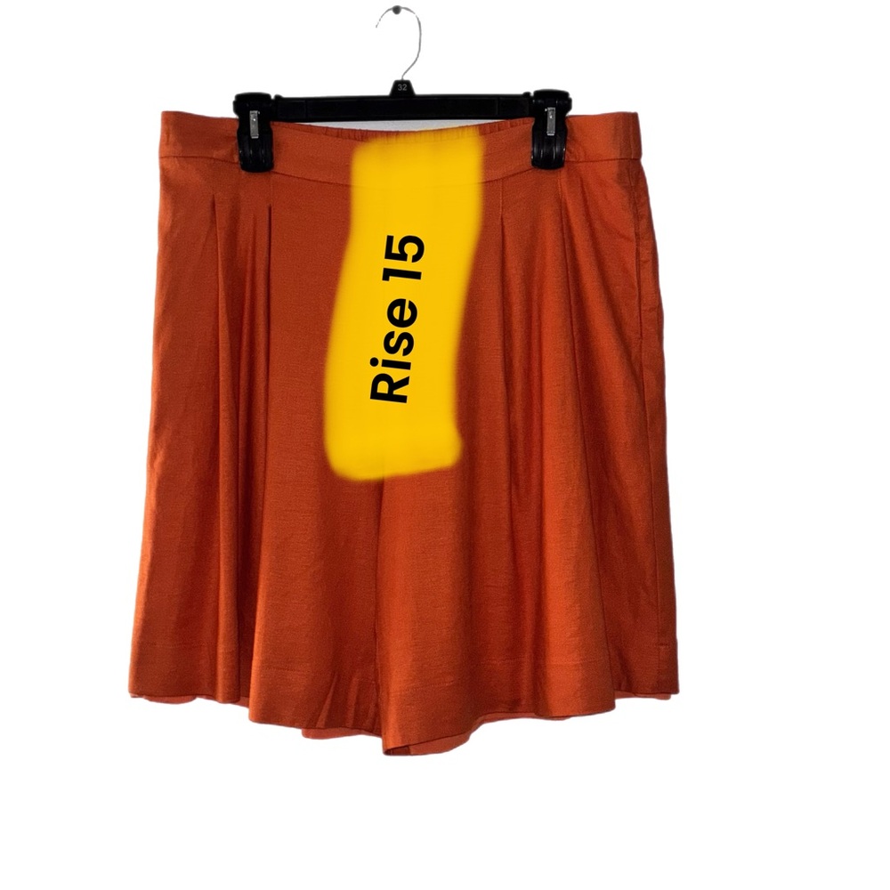 Orange High Waist Shorts with Lining NWOT - Picture 7 of 9